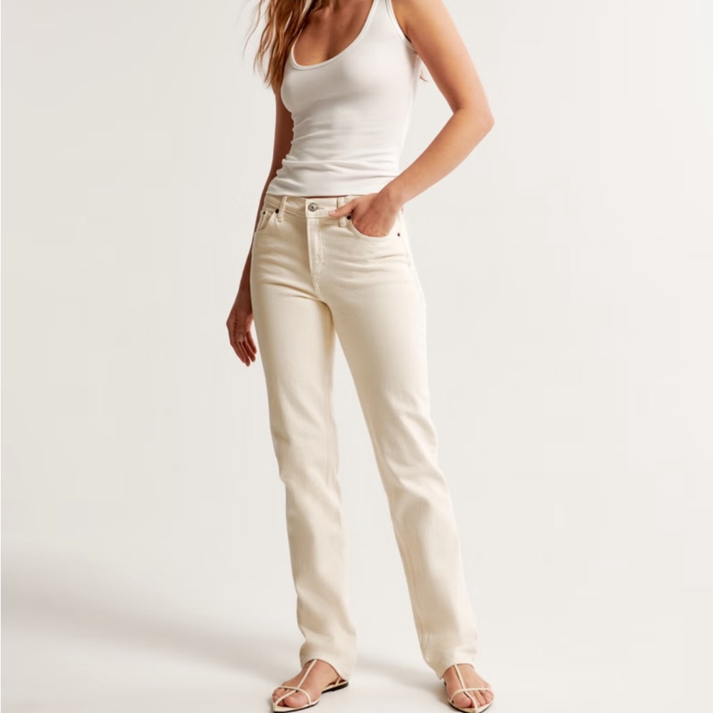 Abercrombie Mid Rise 90s Straight Jean